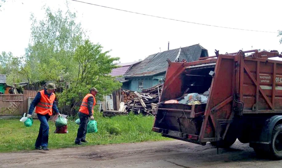 Вывоз мусора из частного дома в Волжском в октябре